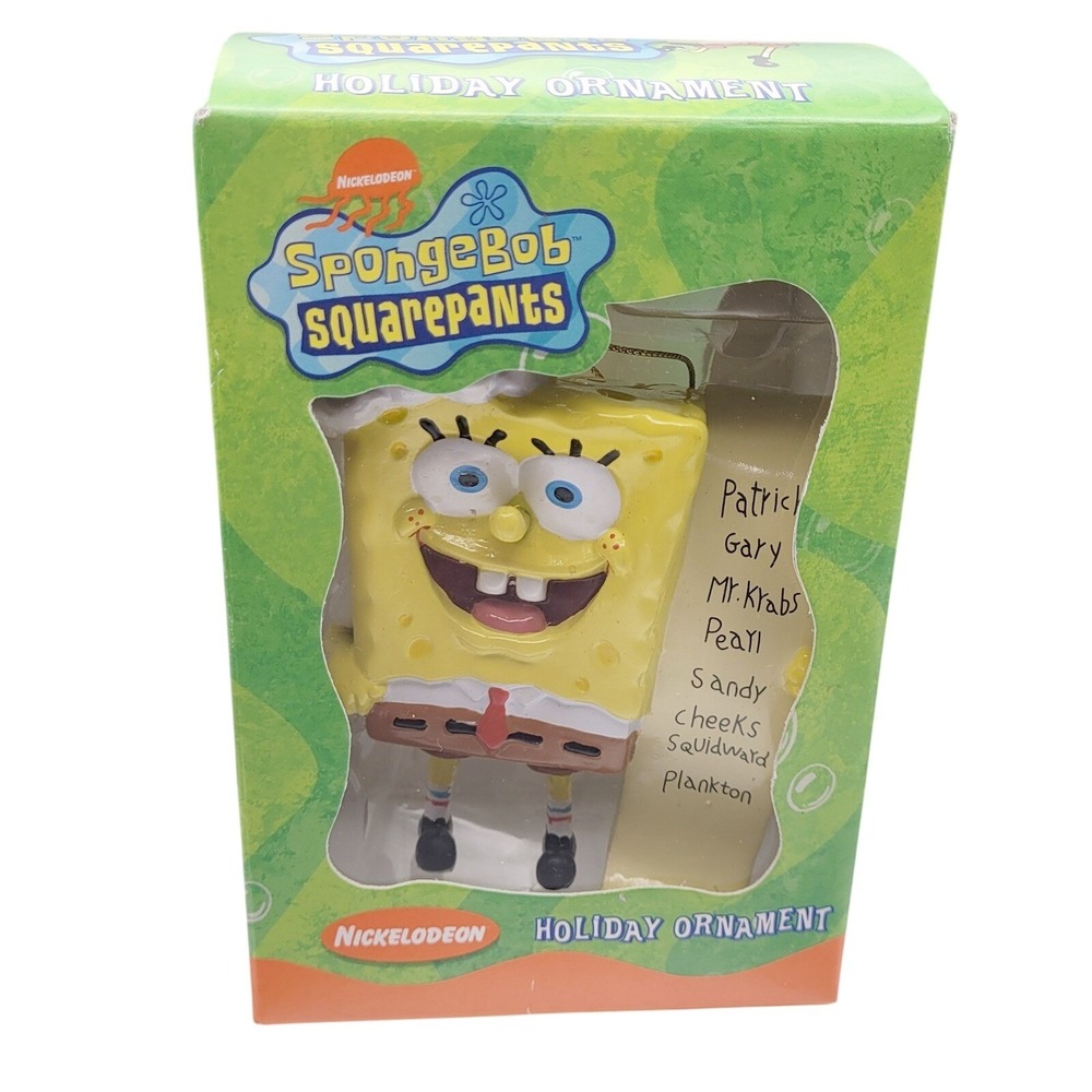 Nickelodeon SpongeBob SquarePants List Holiday Ornament 2004 Kurt‎ S. Adler
